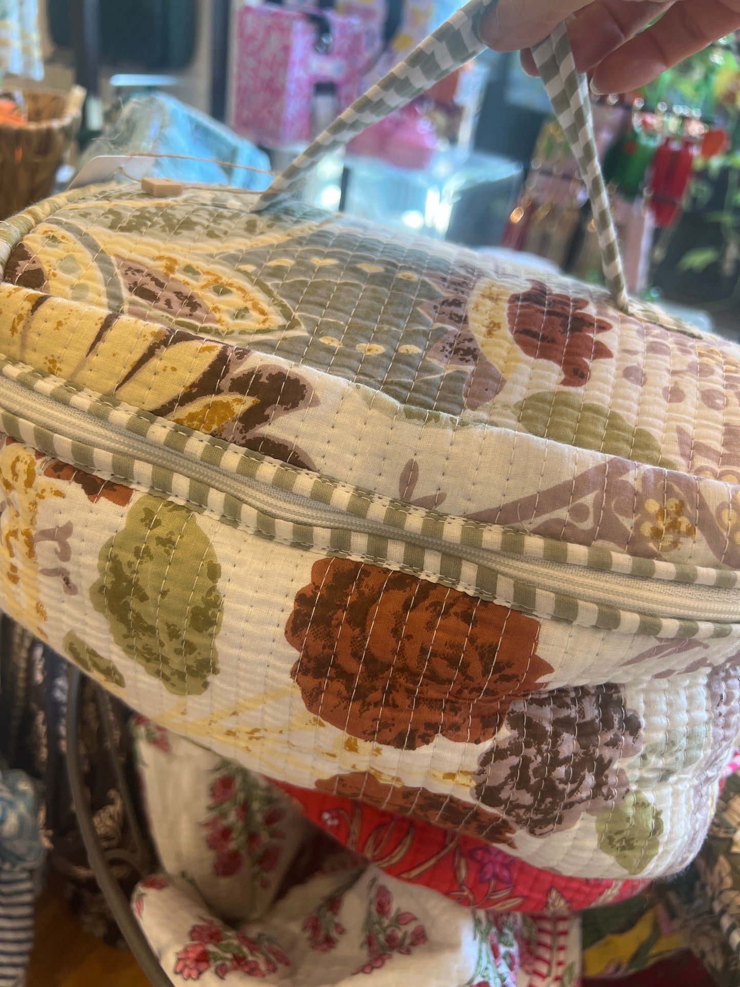 Quilted Cosmetic Case- set of 3