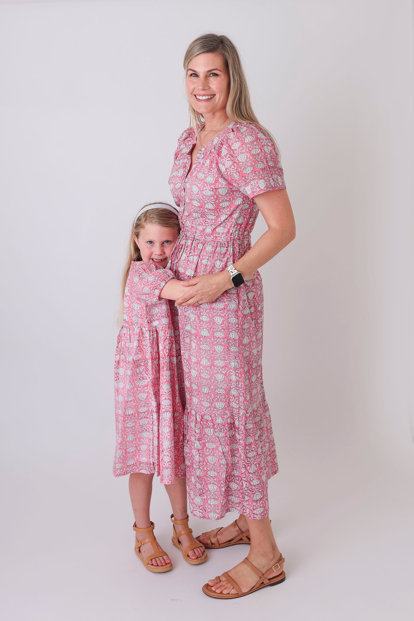Lauren Dress- Pink Vine