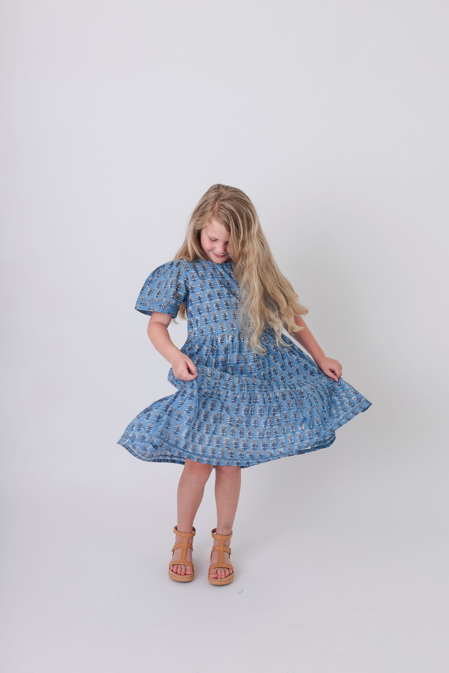 Caroline Dress - Hydrangea