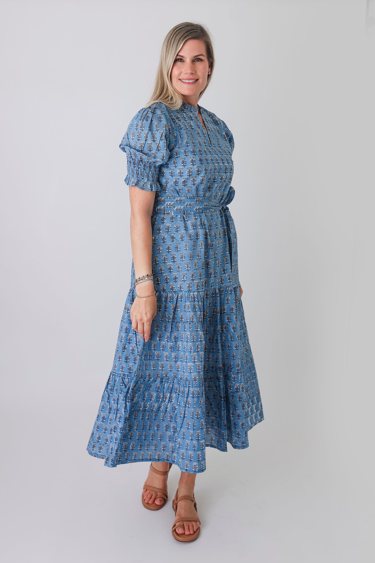 Hampton Dress - Hydrangea Blue