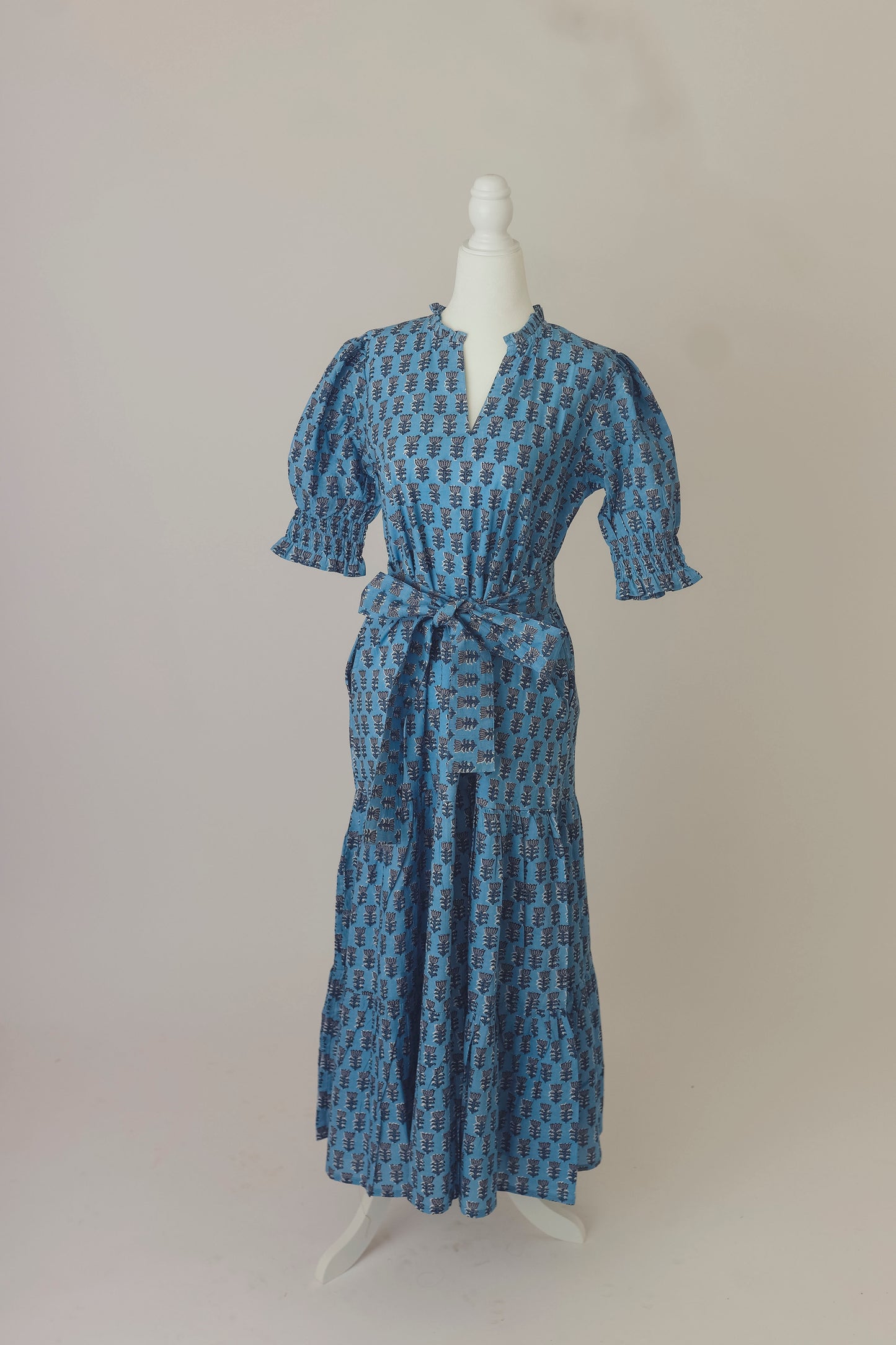 Hampton Dress - Hydrangea Blue