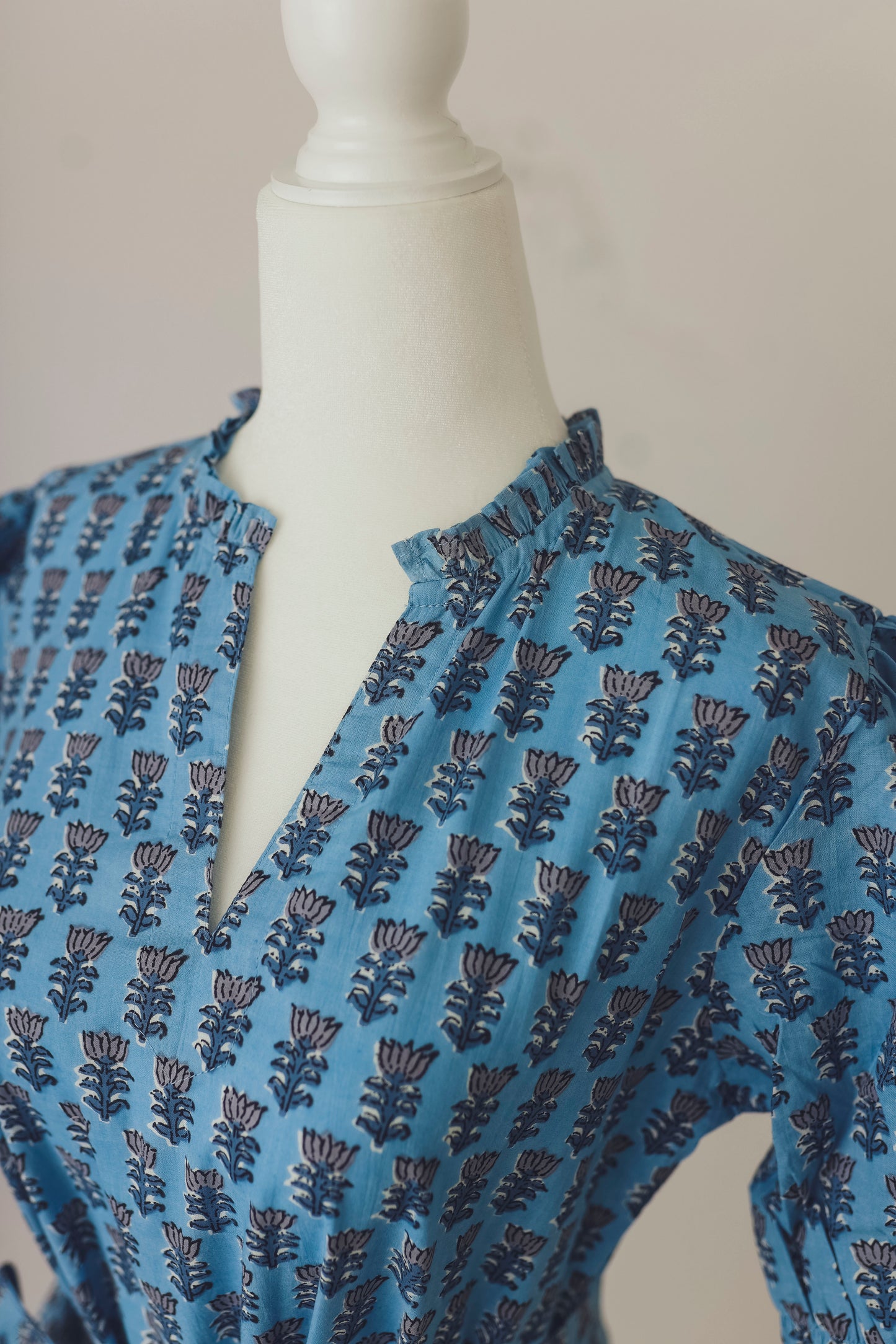 Hampton Dress - Hydrangea Blue