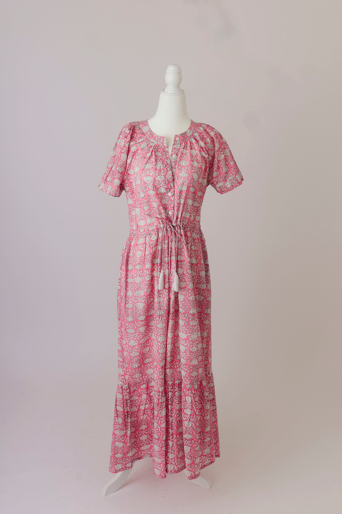 Lauren Dress- Pink Vine