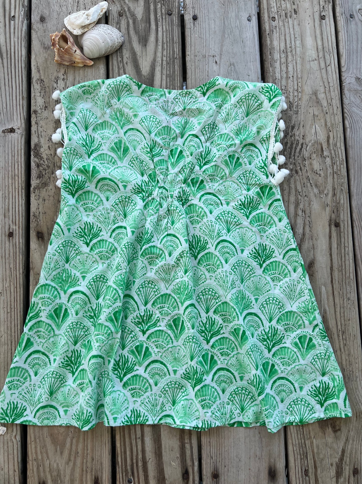 Beach Dress Coverup- Gulf Green