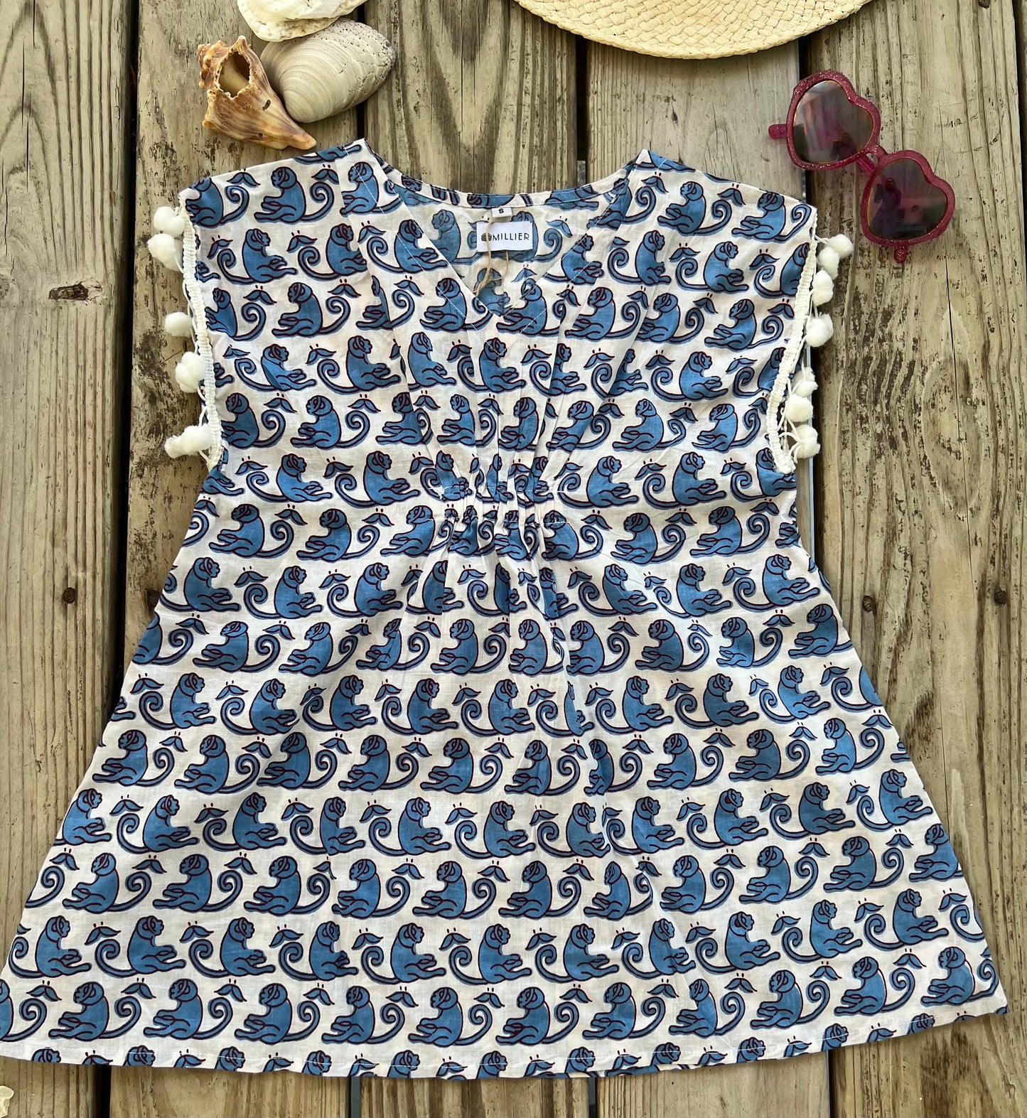 Beach Dress Coverup- Boca Blue (In Stock Ready to Ship!)