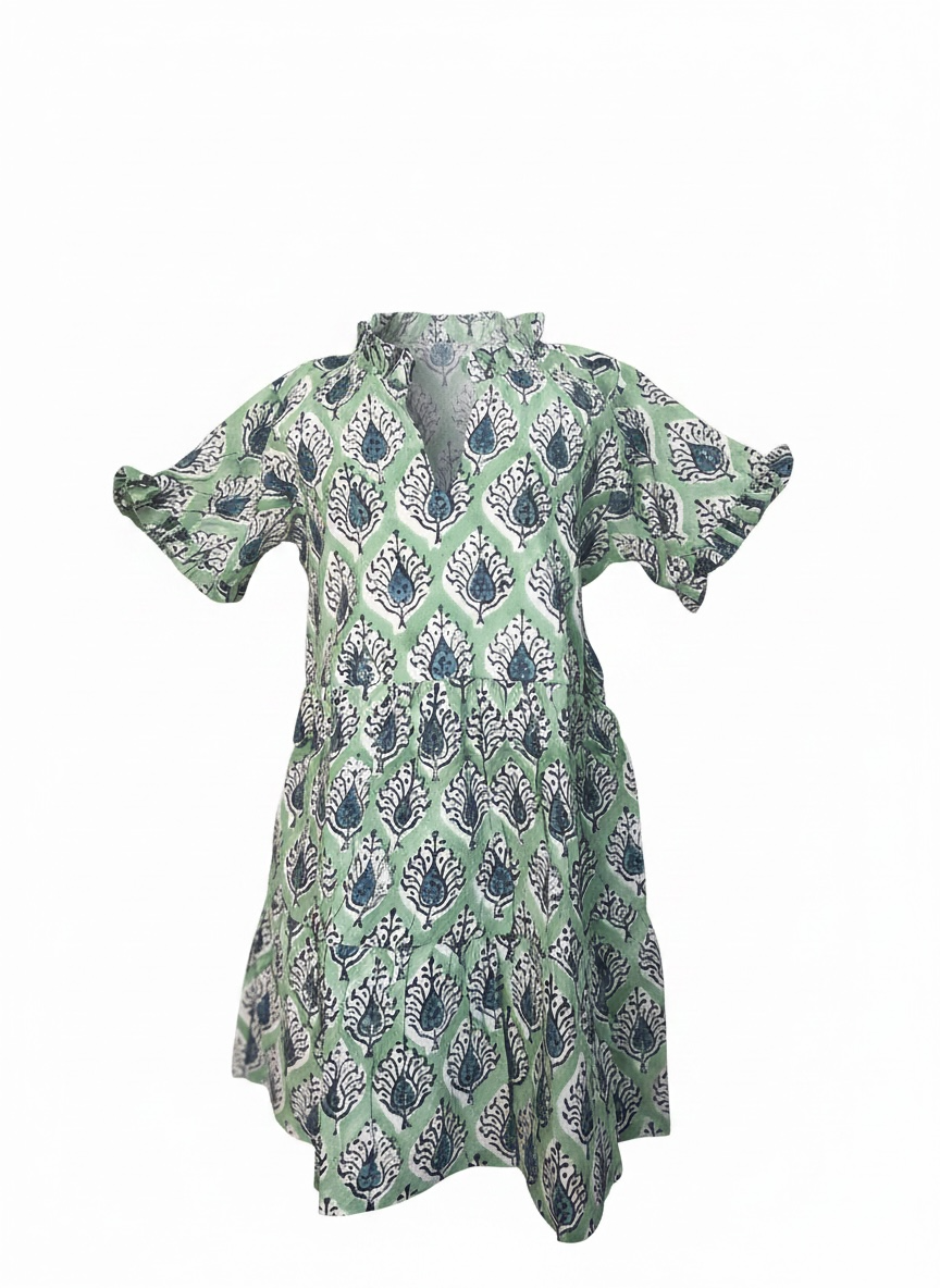 Marie Girls Dress - Mint