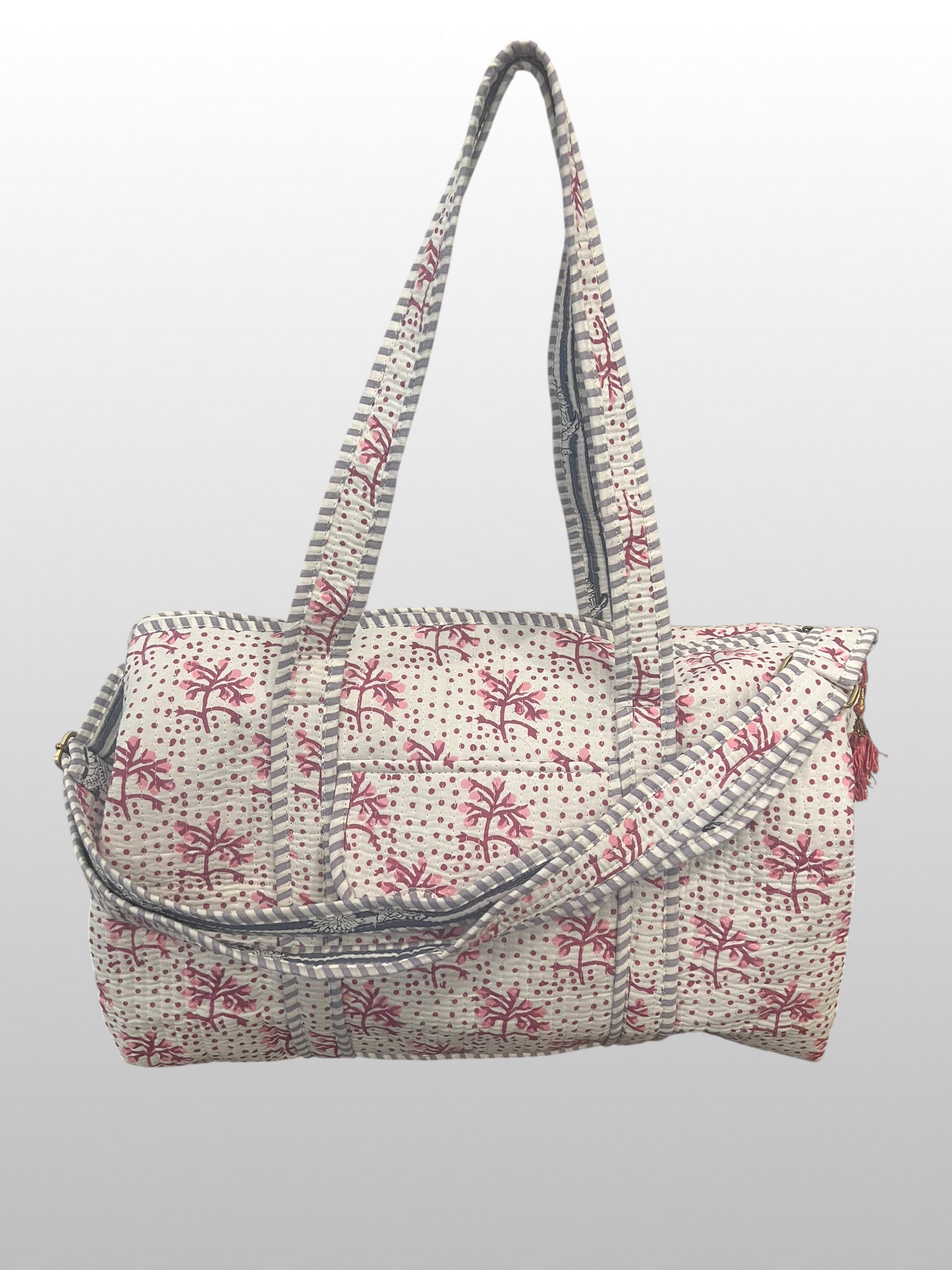 The Block Print Duffel Bag