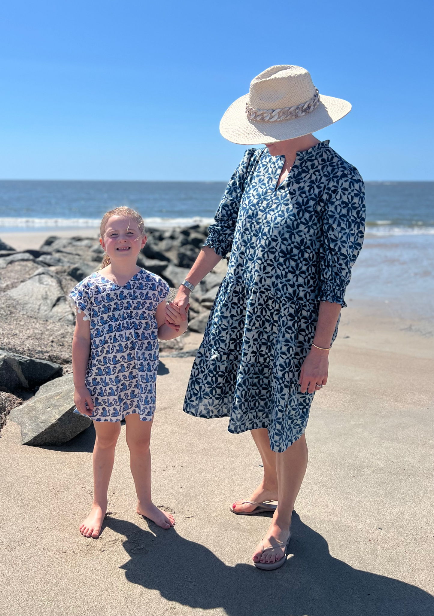Frances Dress - Pacific Blue