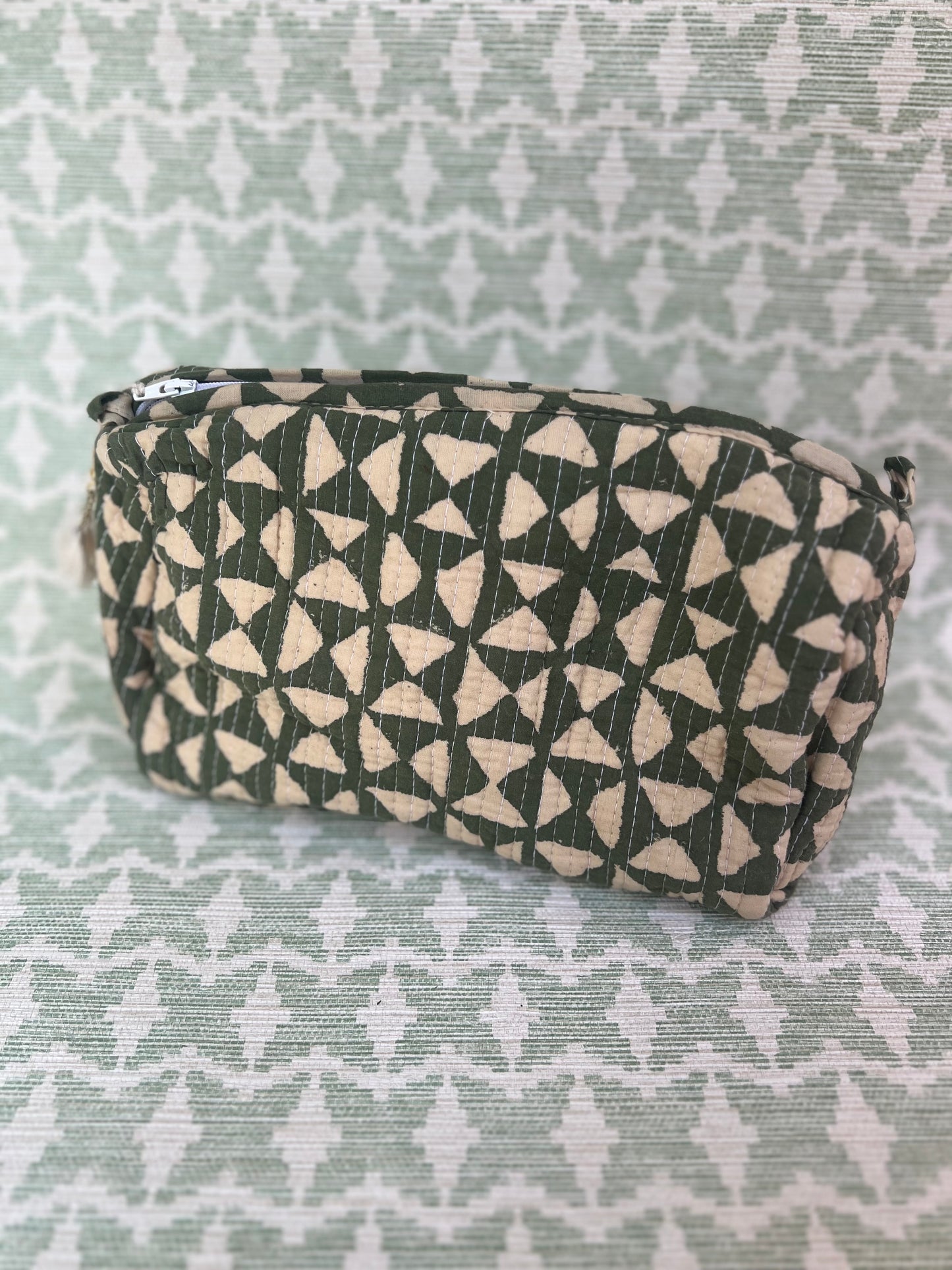 Quilted Accessories Pouches- Set of 3