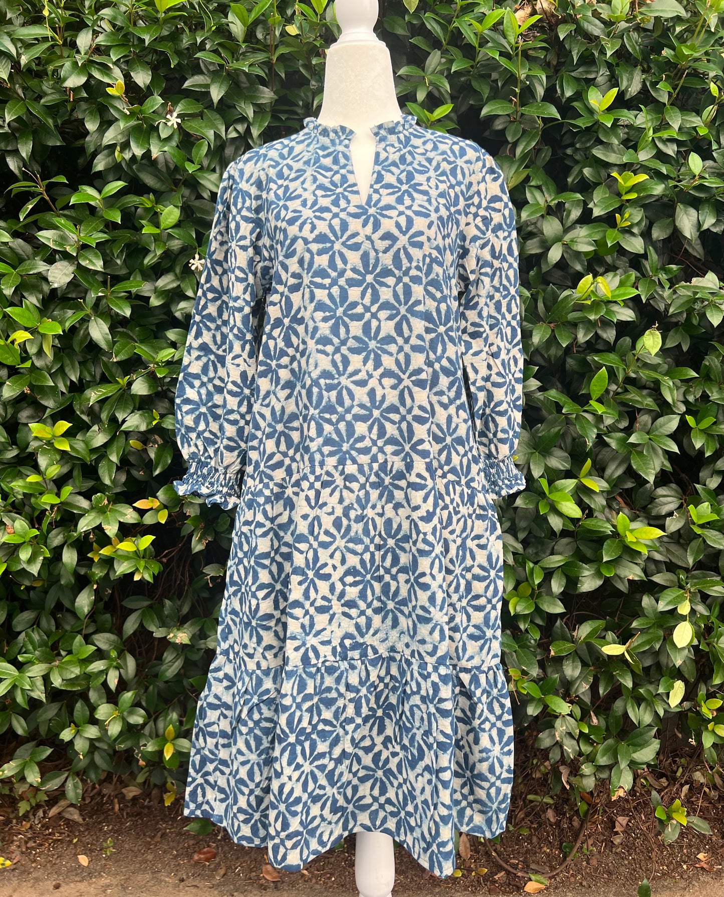 Frances Dress - Pacific Blue