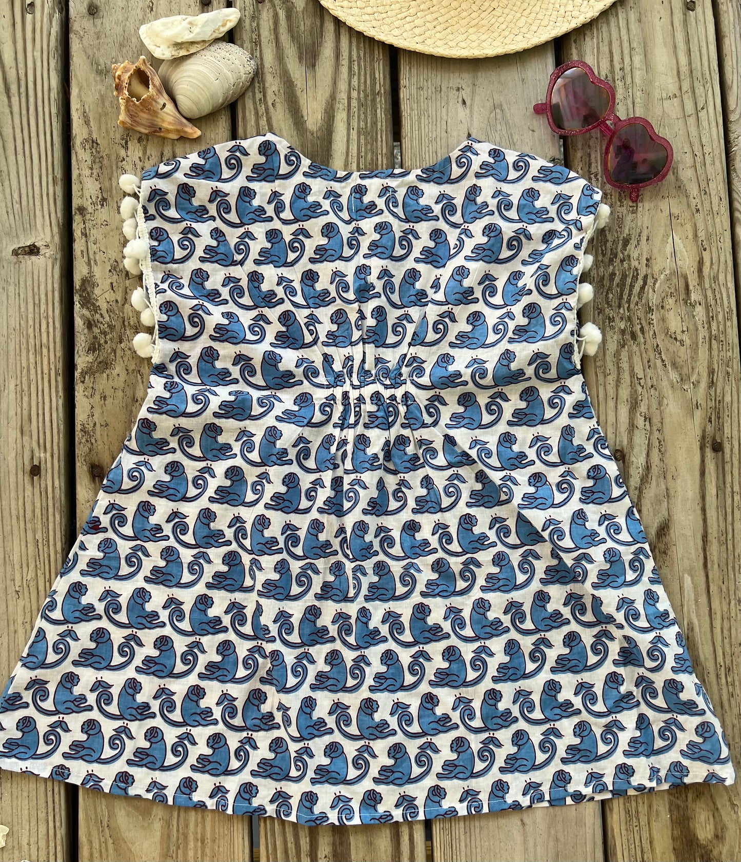 Beach Dress Coverup- Boca Blue (In Stock Ready to Ship!)