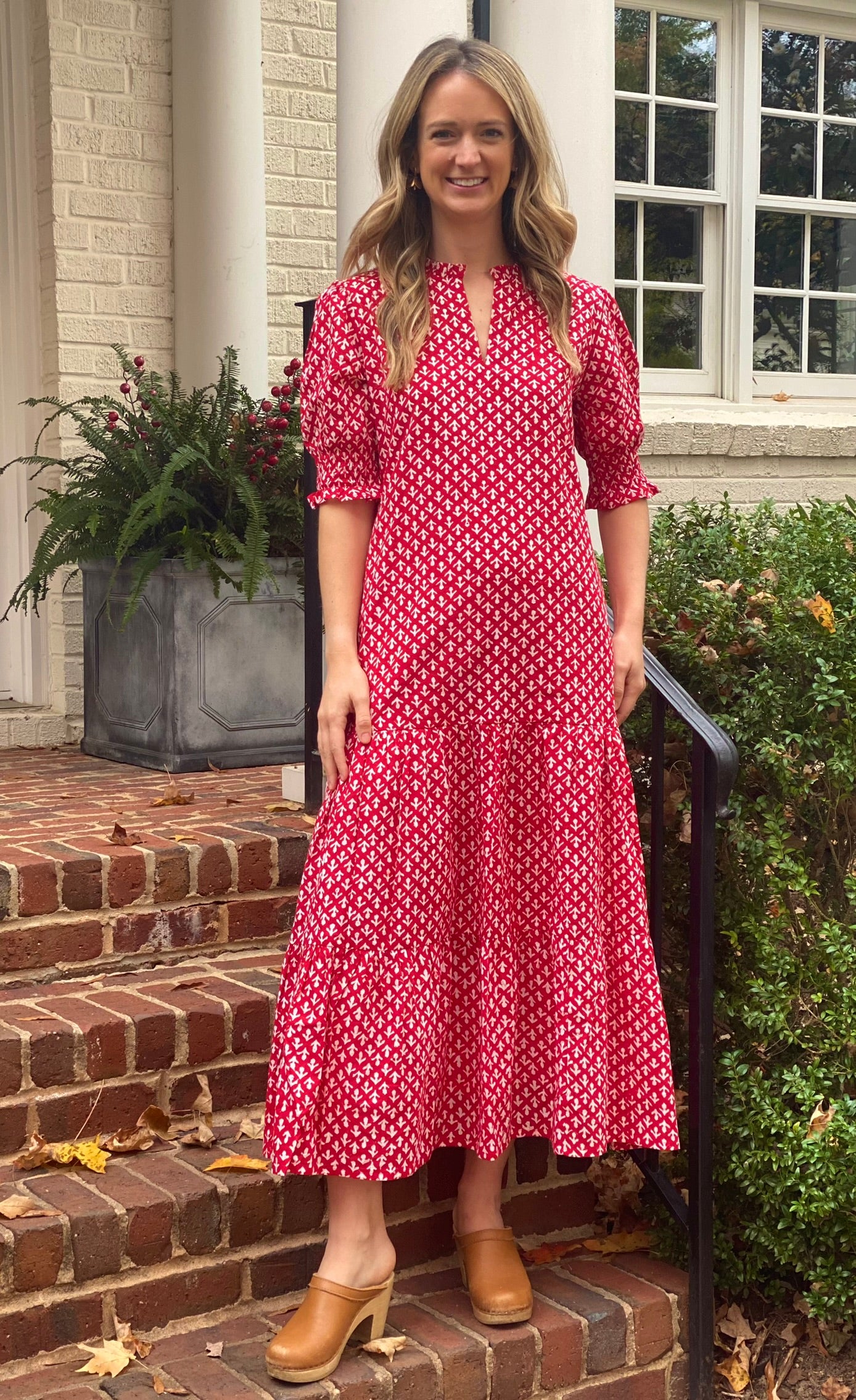 Hampton Dress - Pomegranate