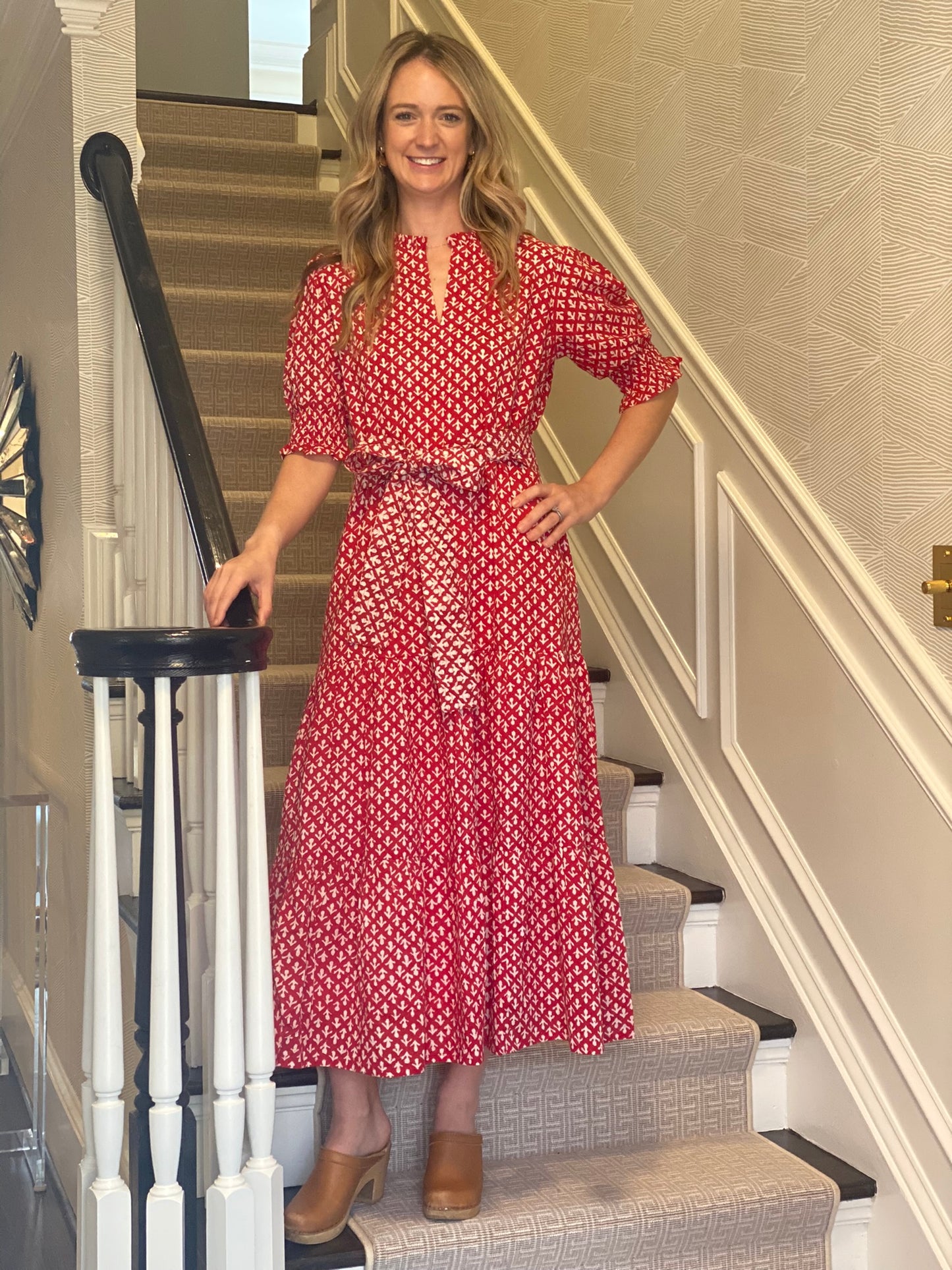 Hampton Dress - Pomegranate