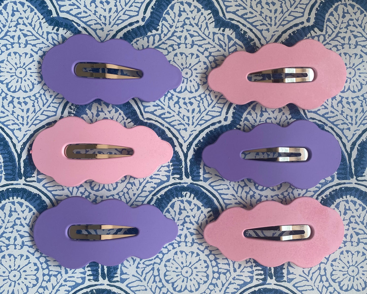 Retro Scallop Hair Clips