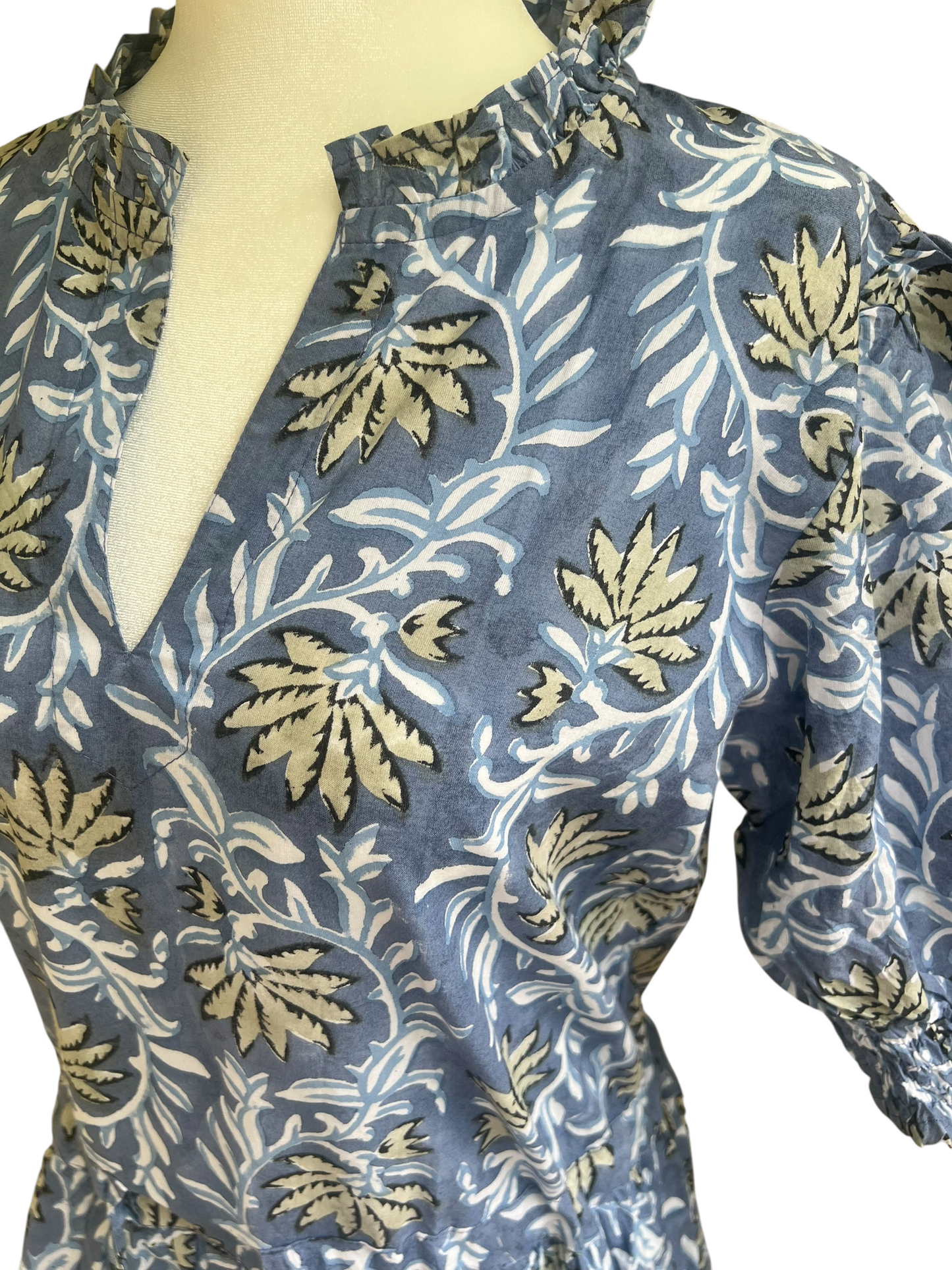 Charlotte Dress - Blue Vine