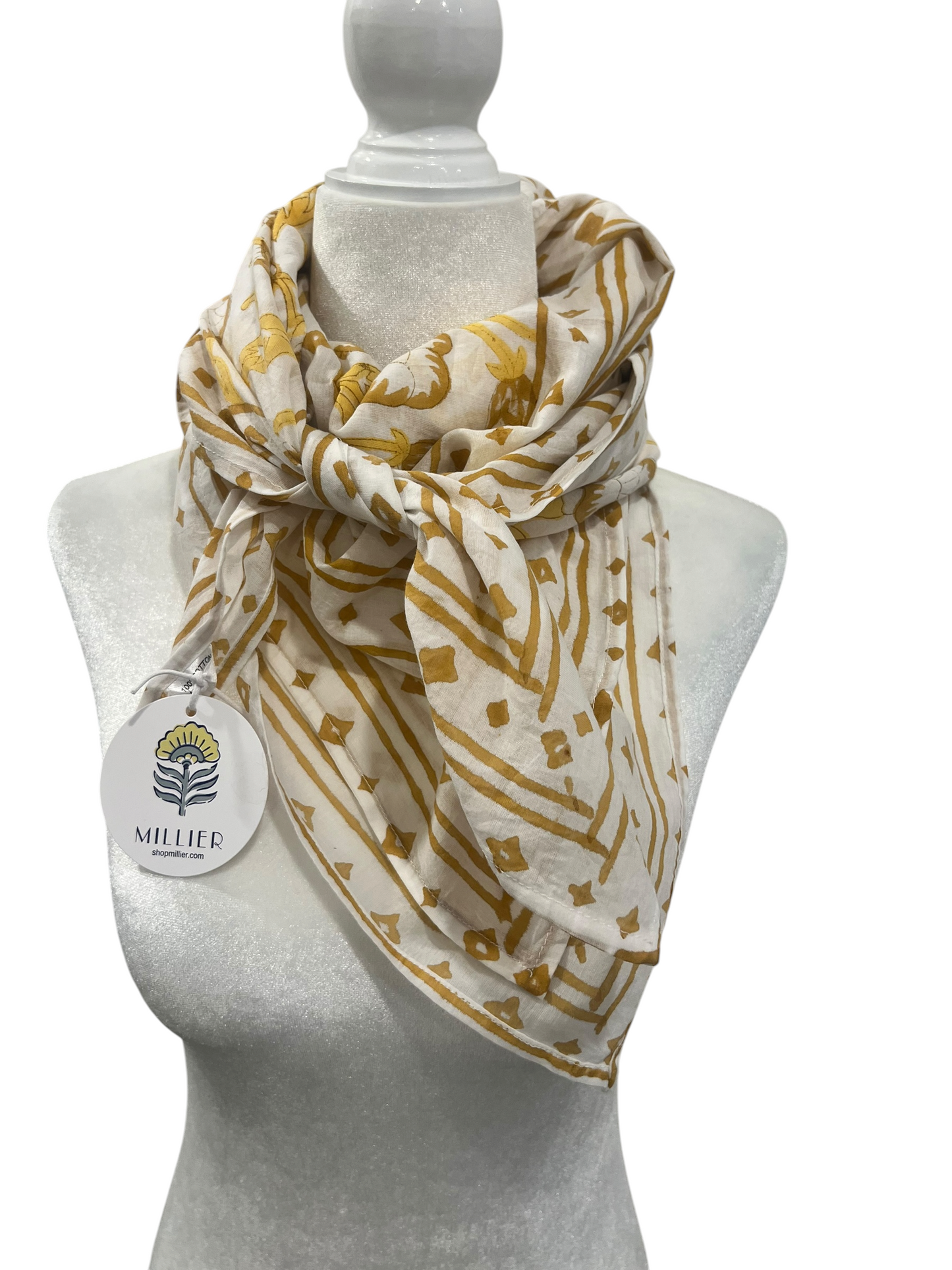 Block Print Large Square Scarf