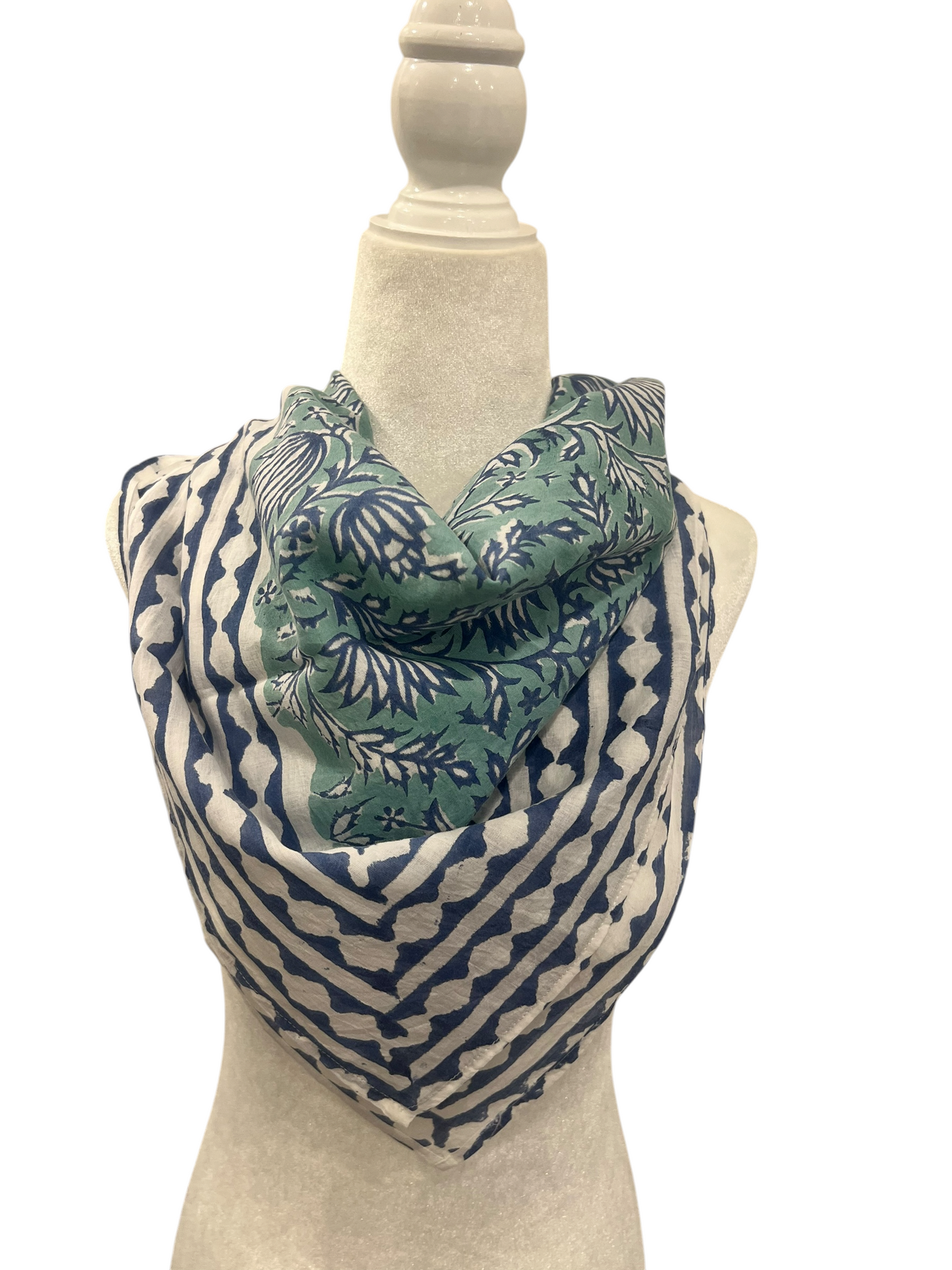 Block Print Large Square Scarf