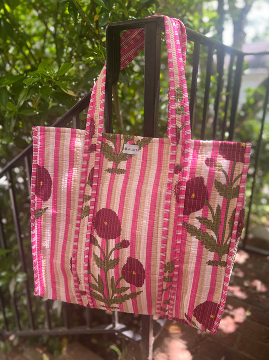The Big Block Print Bag