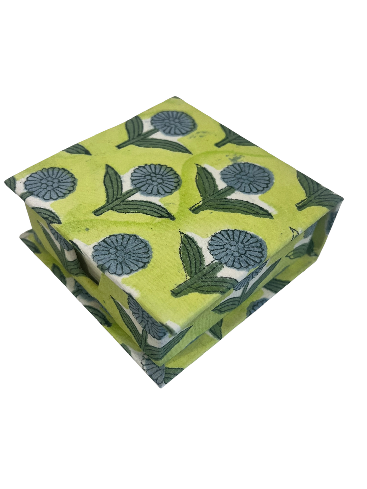 Block Print Notepaper Caddy Box