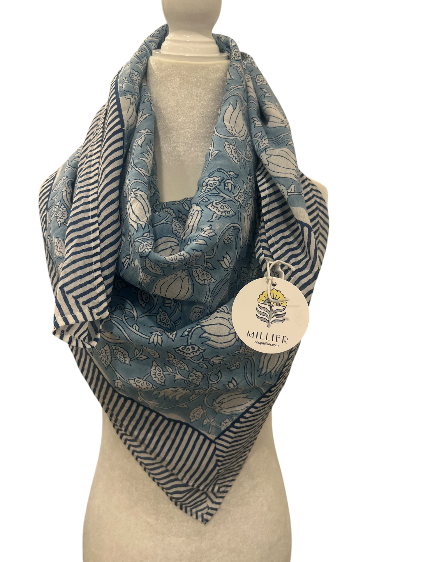 Block Print Large Square Scarf