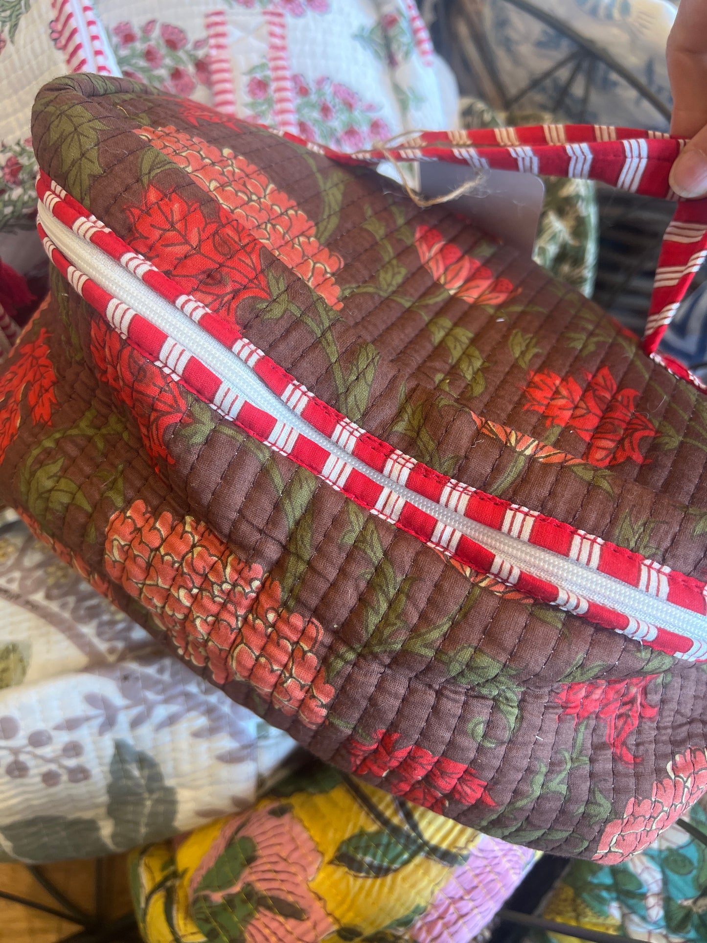 Quilted Cosmetic Case- set of 3