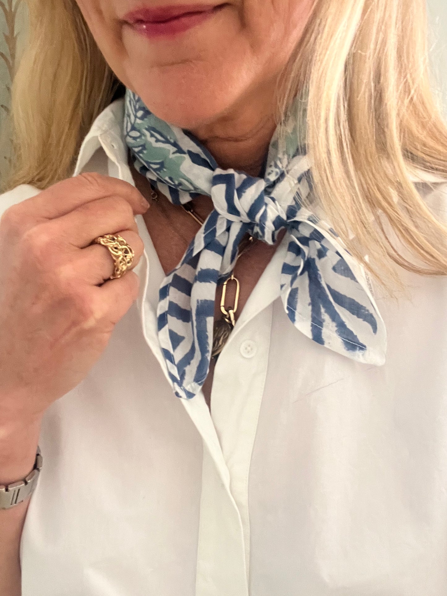 Block Print Bandana Scarf
