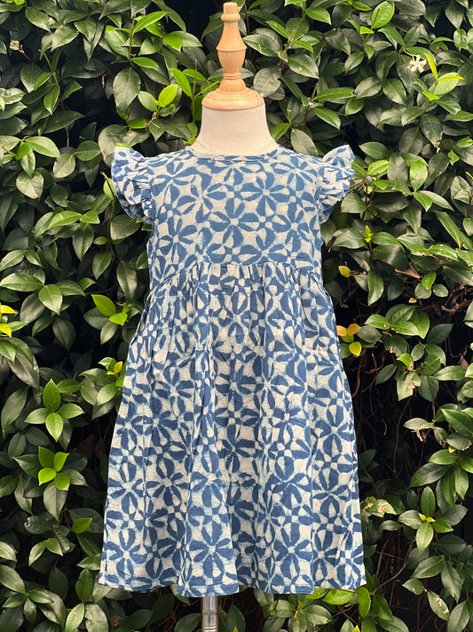 Delray Dress - Pacific Blue