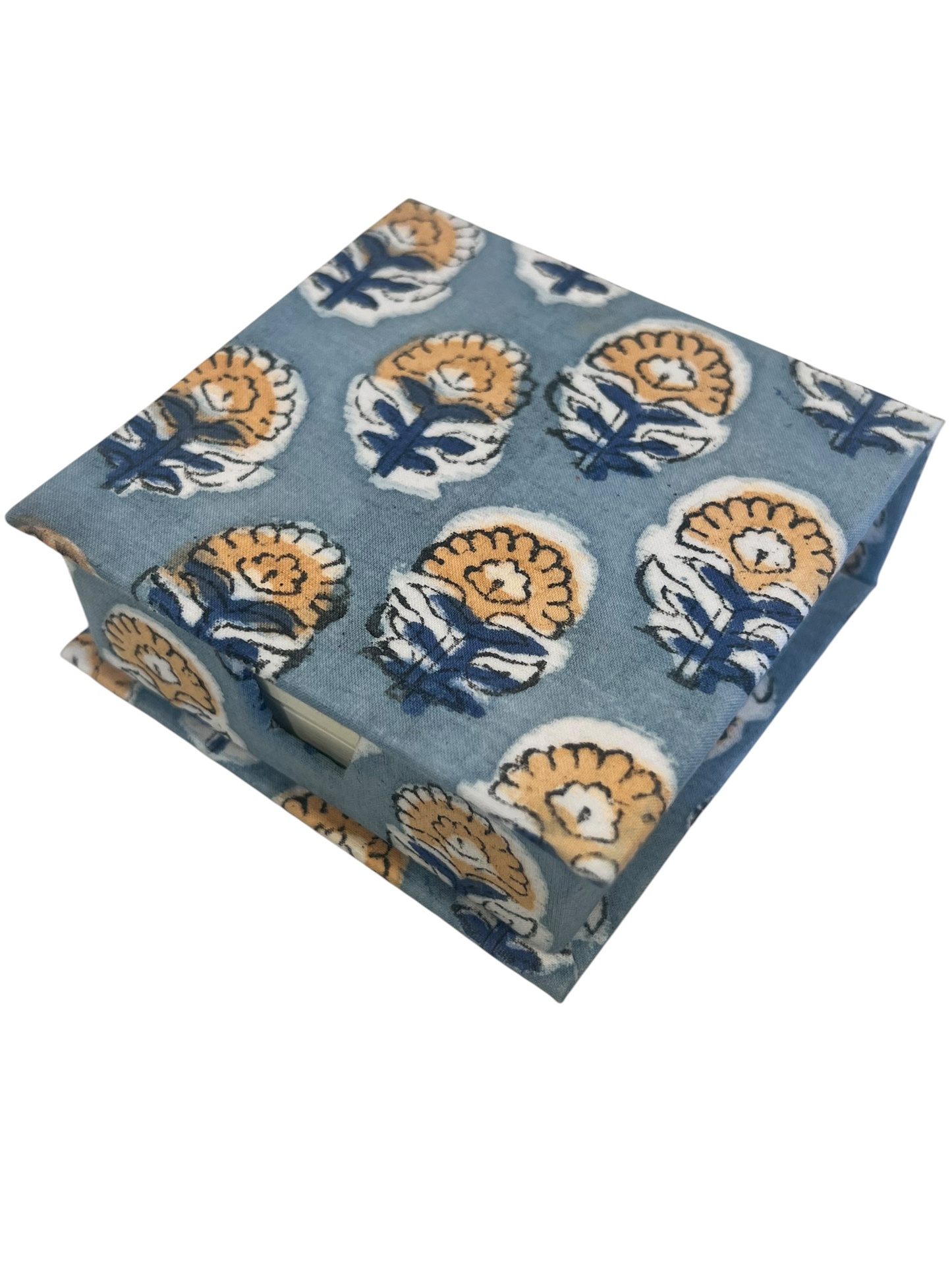 Block Print Notepaper Caddy Box