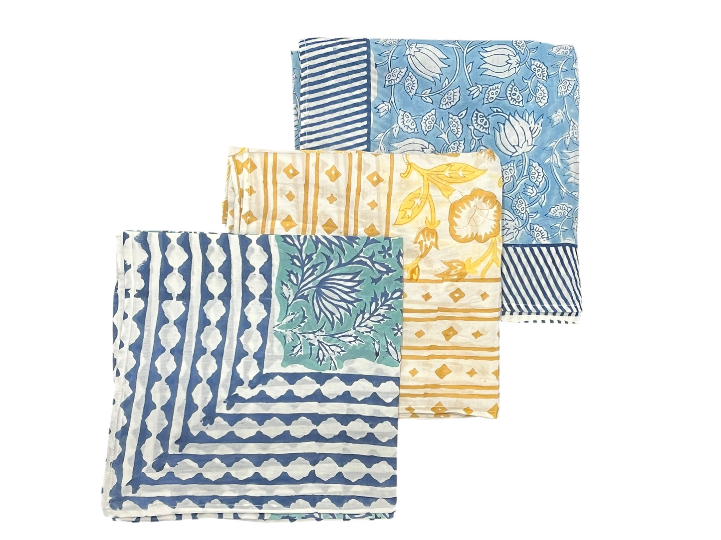 Block Print Large Square Scarf