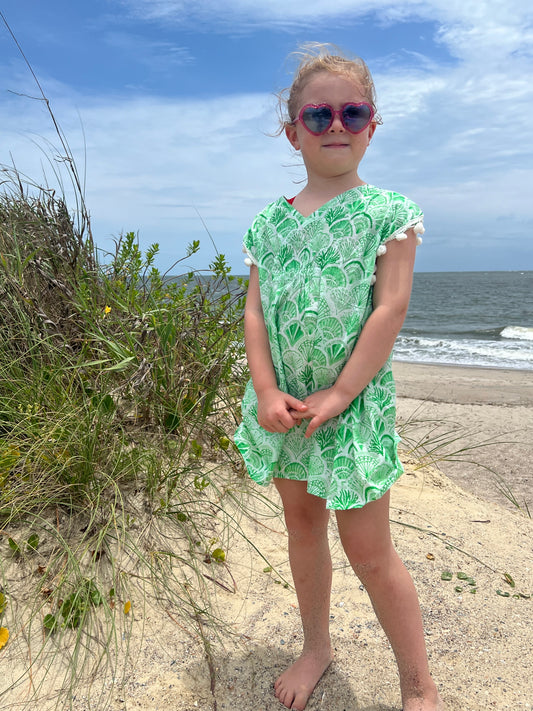 Beach Dress Coverup- Gulf Green (In Stock Ready to Ship!)