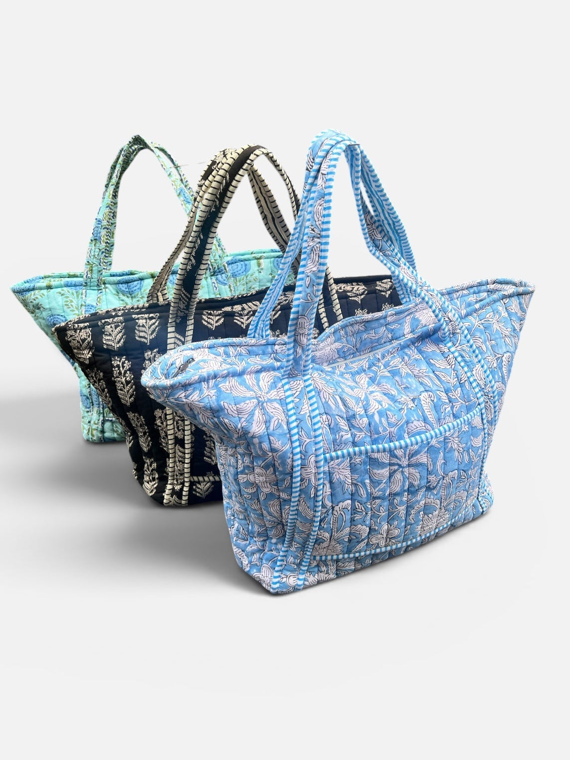 The Go Everywhere Block Print Travel Tote