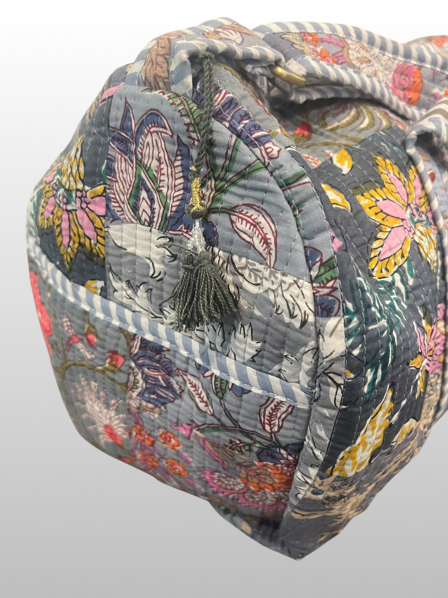 The Block Print Duffel Bag