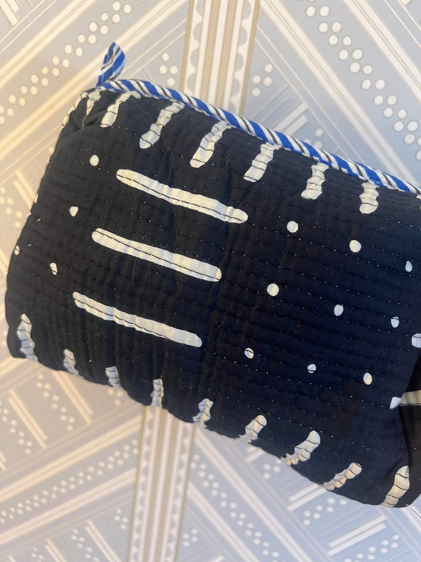 Quilted Accessories Pouches- Set of 3