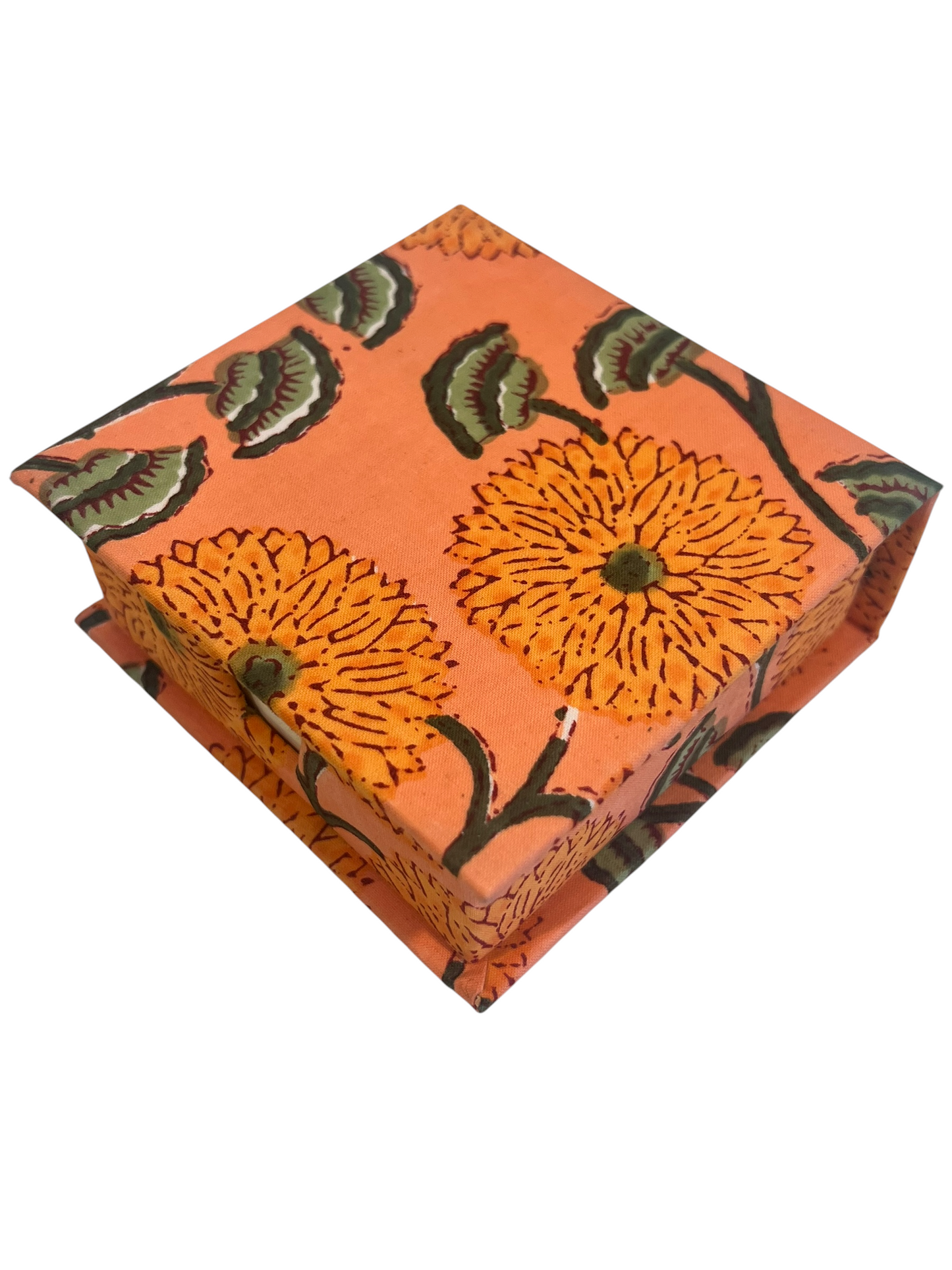 Block Print Notepaper Caddy Box