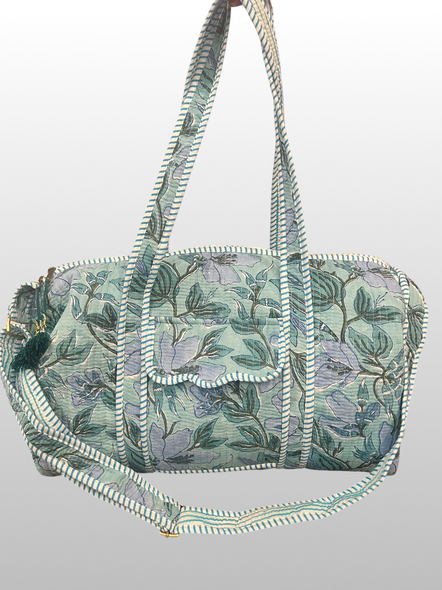 The Block Print Duffel Bag