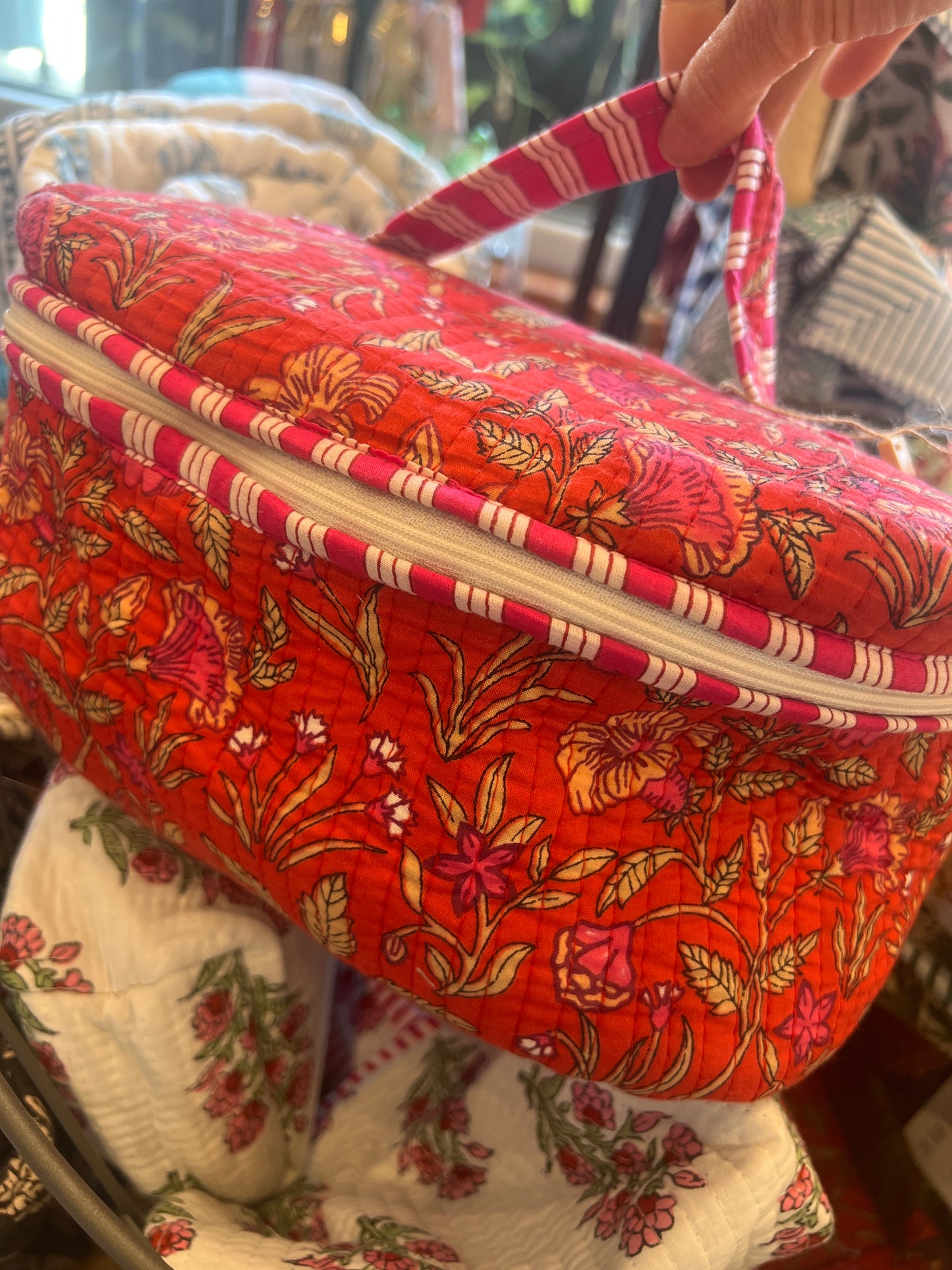 Quilted Cosmetic Case- set of 3