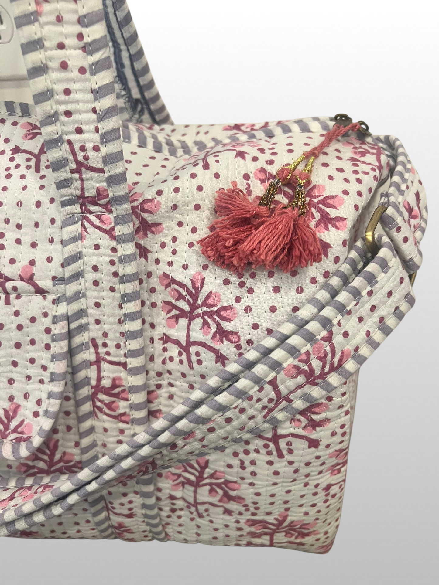 The Block Print Duffel Bag