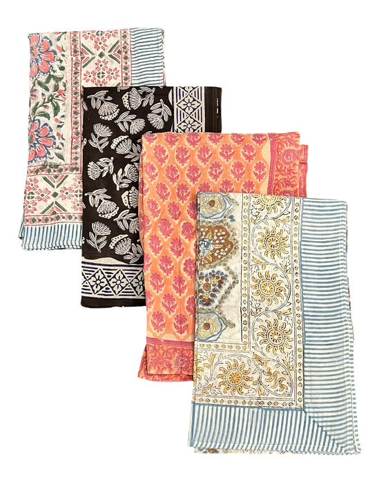 Block Print Pareo Scarves