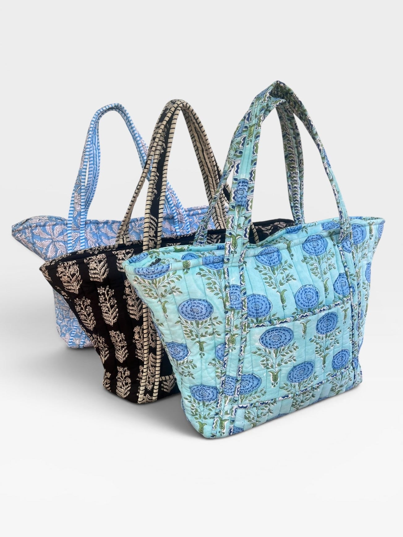 The Go Everywhere Block Print Travel Tote