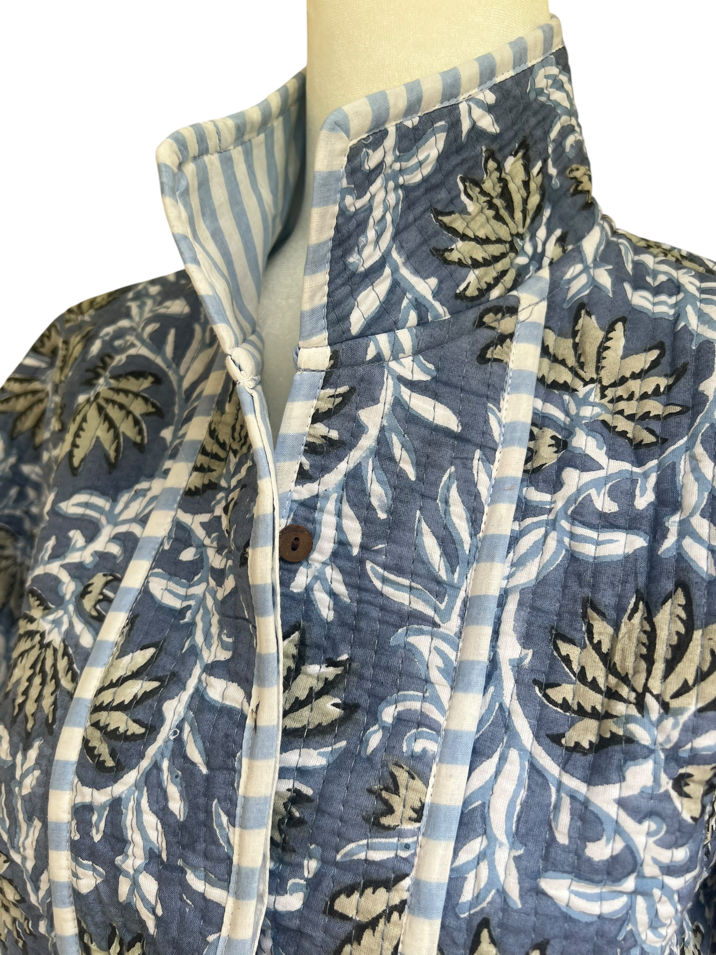 The Millier Jacket - Denim Blue Floral