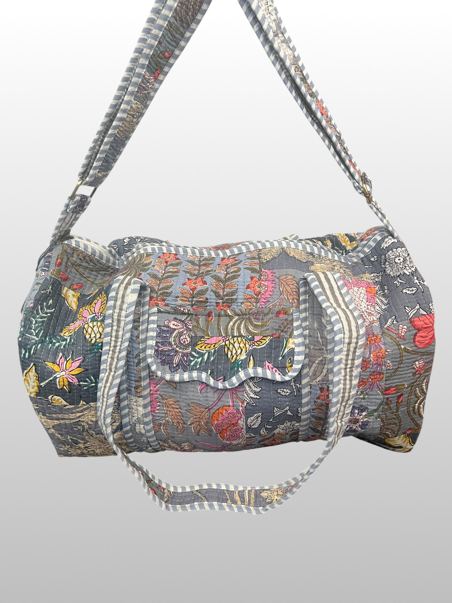 The Block Print Duffel Bag
