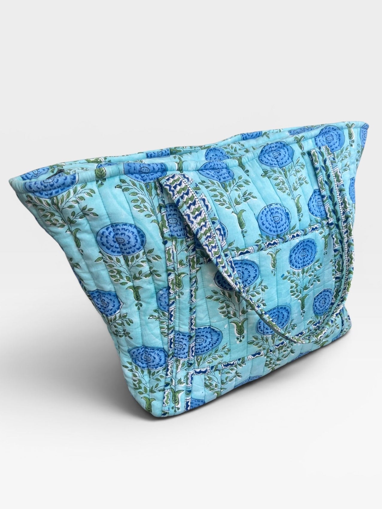 The Go Everywhere Block Print Travel Tote