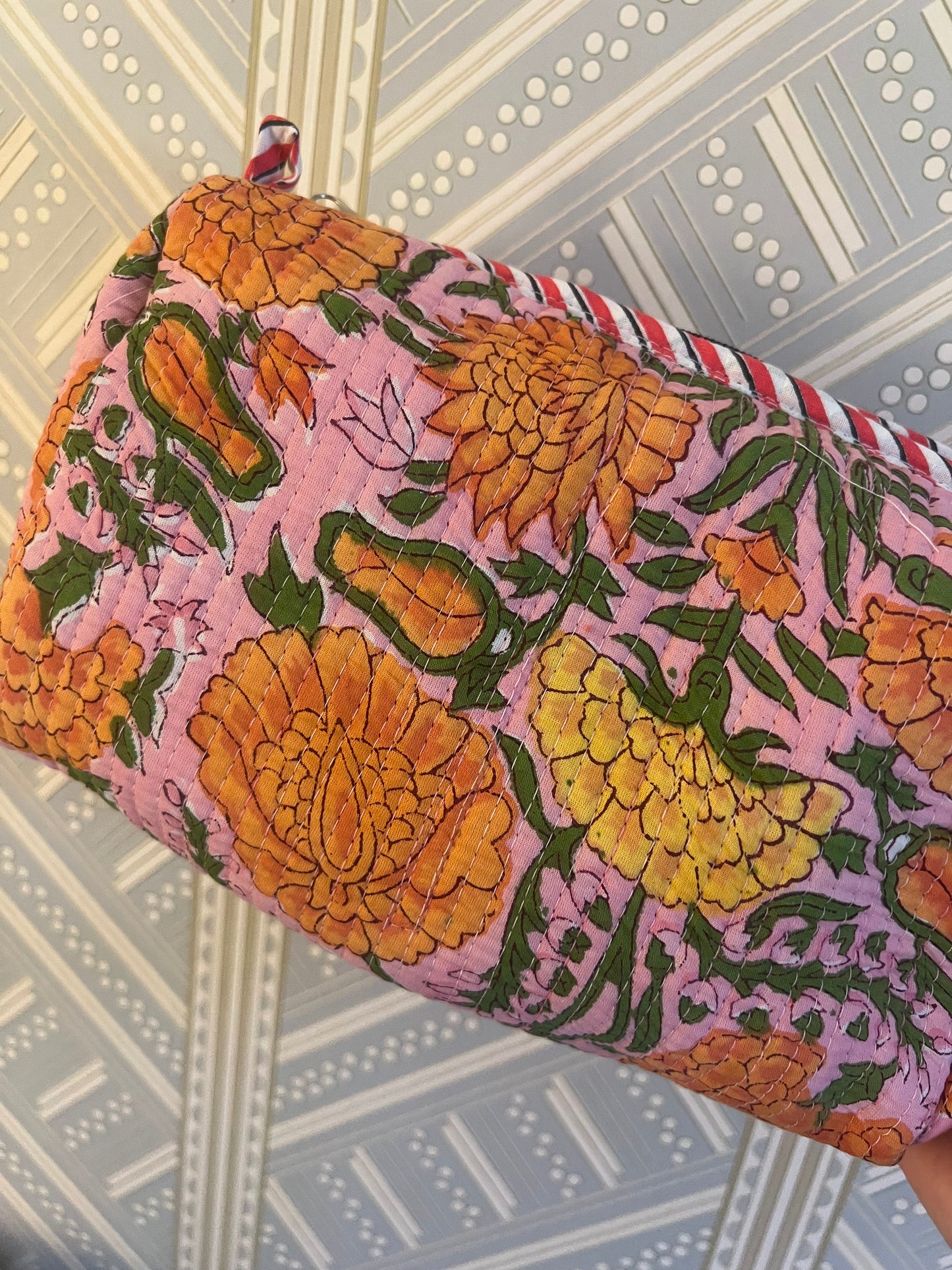 Quilted Accessories Pouches- Set of 3