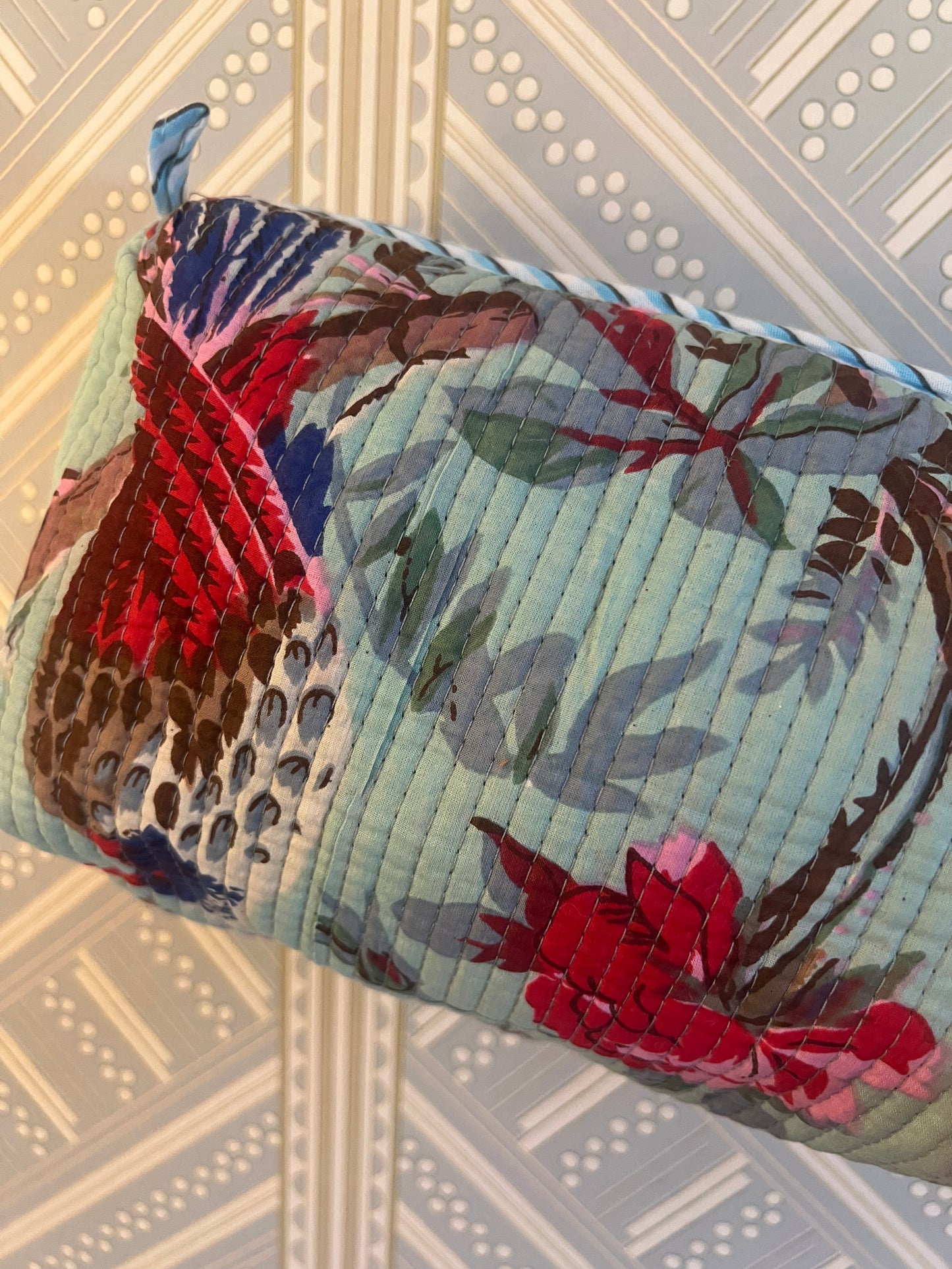 Quilted Accessories Pouches- Set of 3